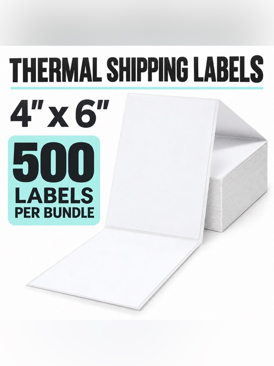 Source Unknown Other - Thermal Shipping Labels 4" x 6" – White - 500 Labels